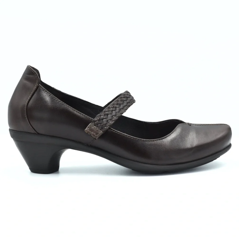NAOT Forward Mary Jane Shoes Women’s EU 39 US 8 Brown Leather Comfort Low Heel - Picture 5 of 11